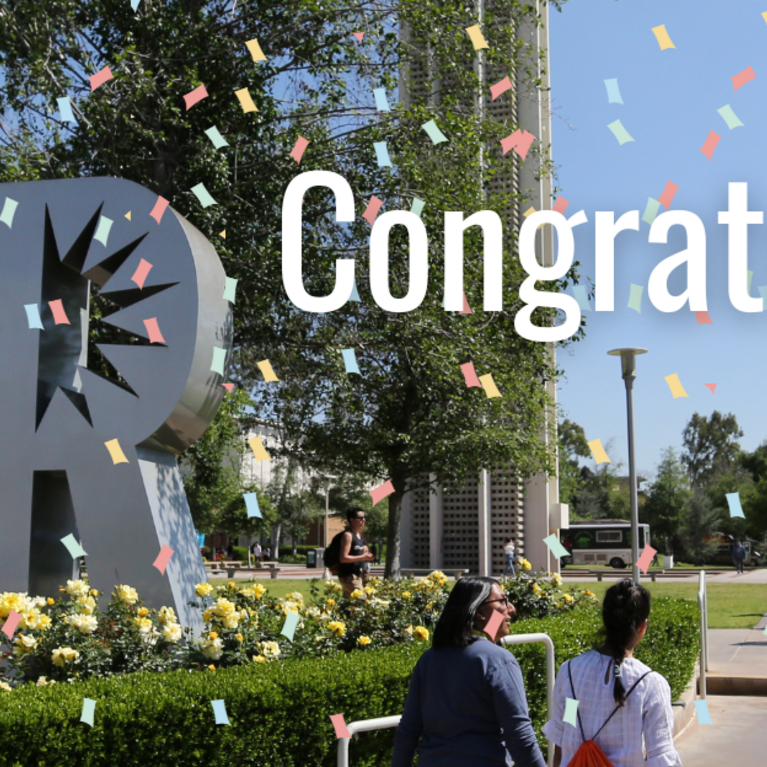 UC Riverside CNAS Admitted Student Congratulations Banner