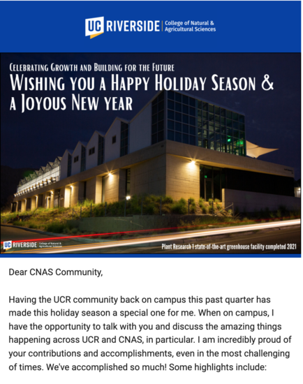 CNAS December 2021 newsletter